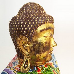 tete de Bouddha-L sur Socle. Edition Limitée