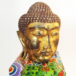 tete de Bouddha-L sur Socle. Edition Limitée