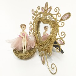 Fairy in nest mirror frame