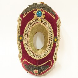 Faberge egg display Red