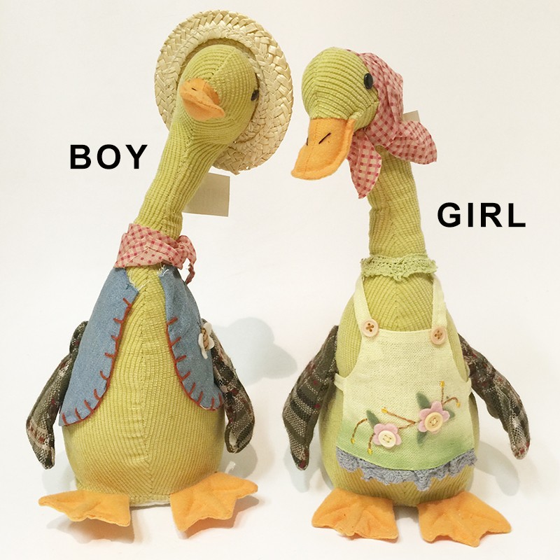 Sing & slide boy & girl duck